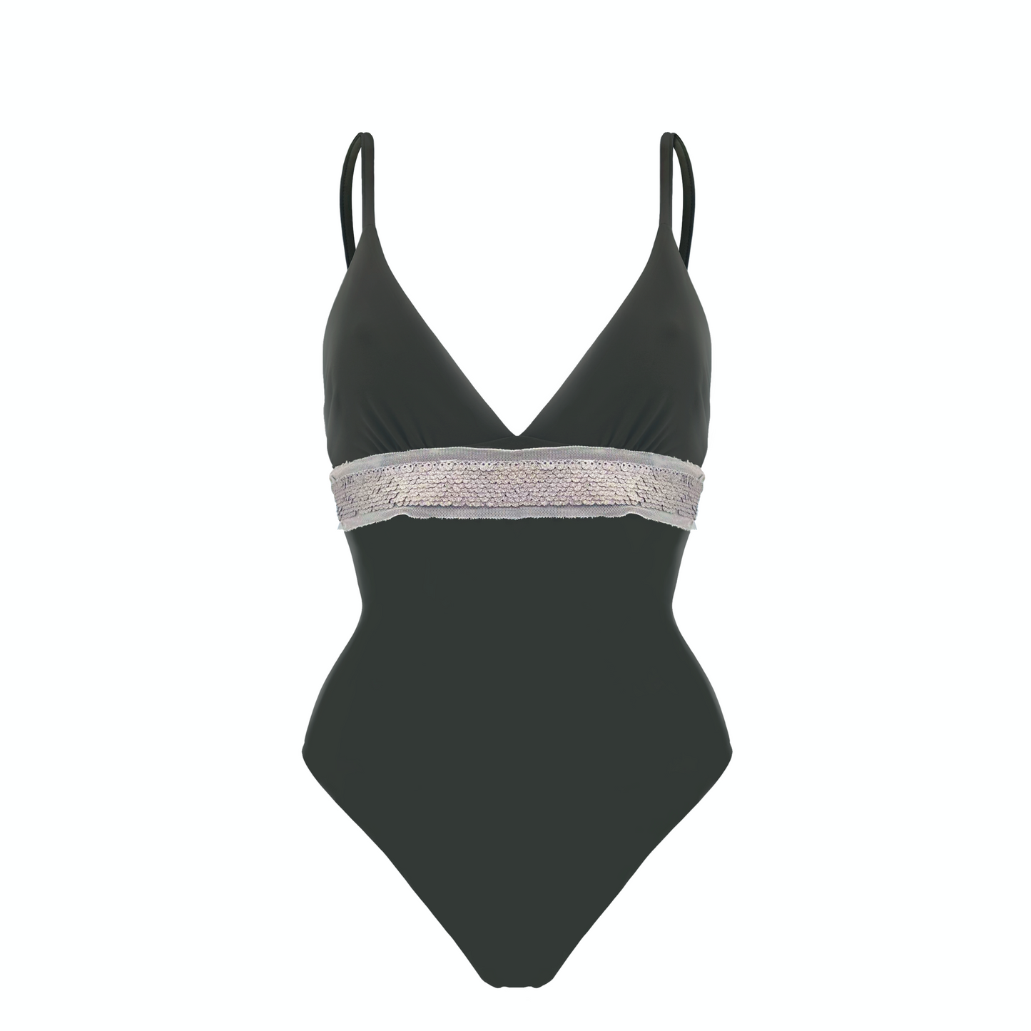IGAI - costume intero con dettagli in tulle e micro-pailettes in Ultra Skin