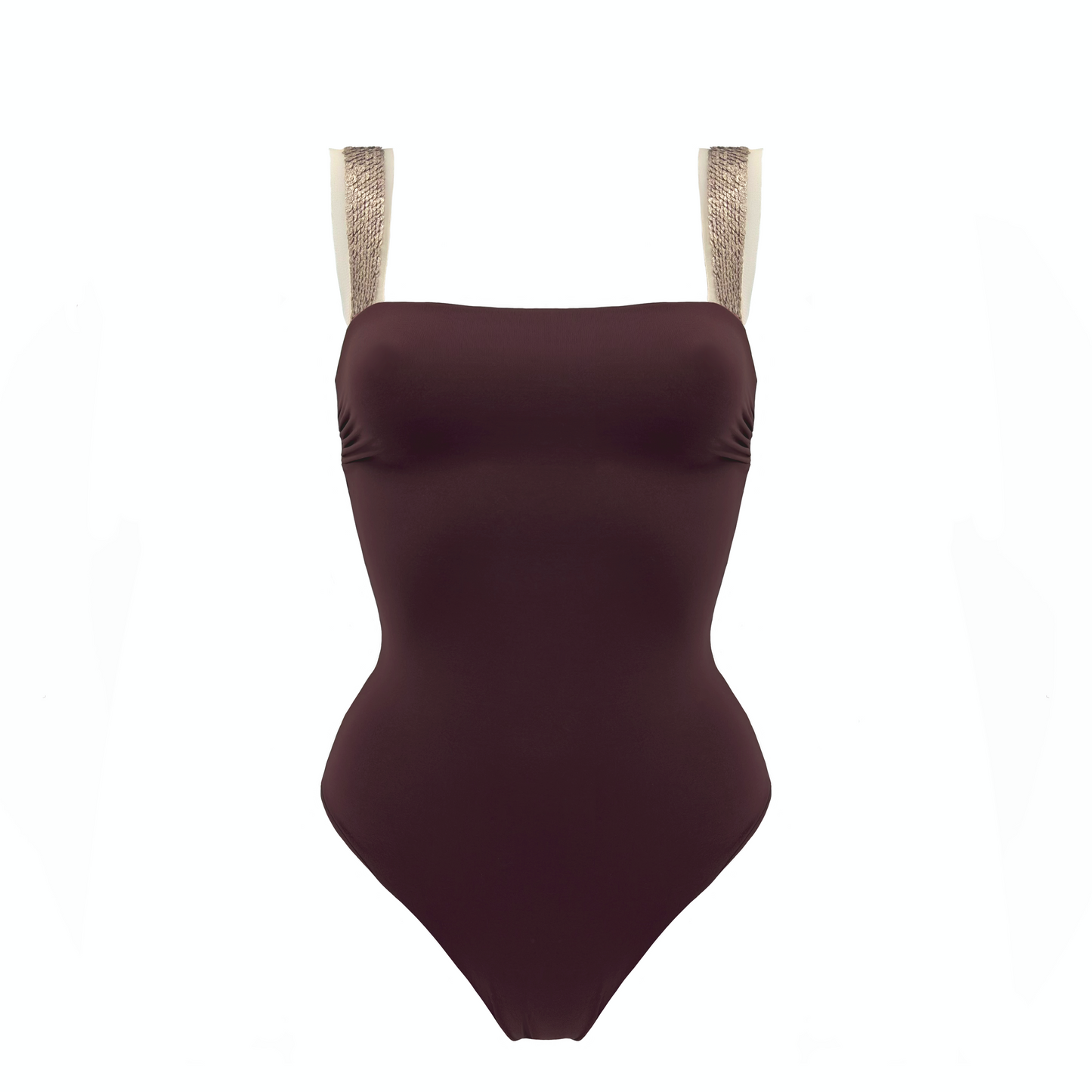 ERA- costume intero con dettagli in tulle e micro-pailettes in Ultra Skin