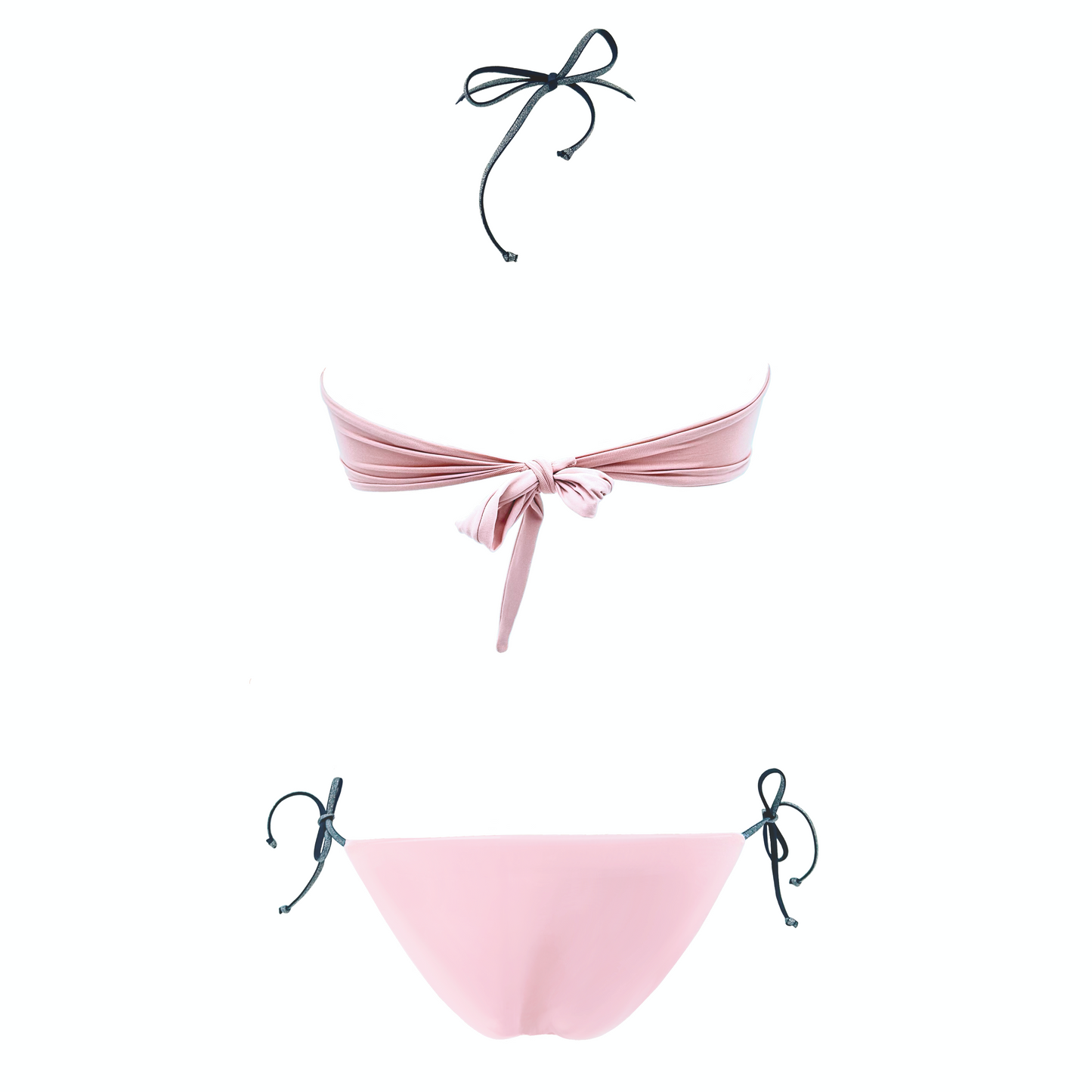 EVAN - bikini con laccetti in elastico tubolare laminato in Ultra Skin