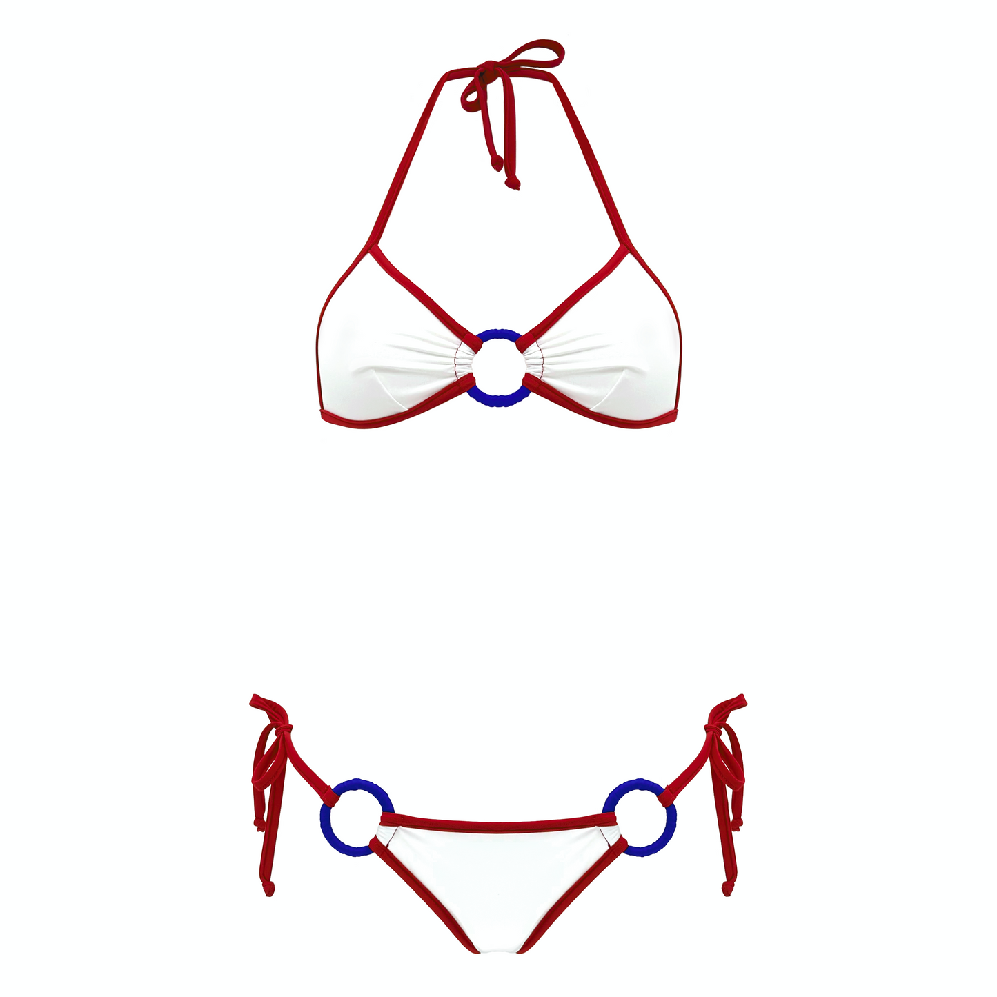 CLIO - bikini a triangolo con anelli e bordi a contrasto in Ultra Skin
