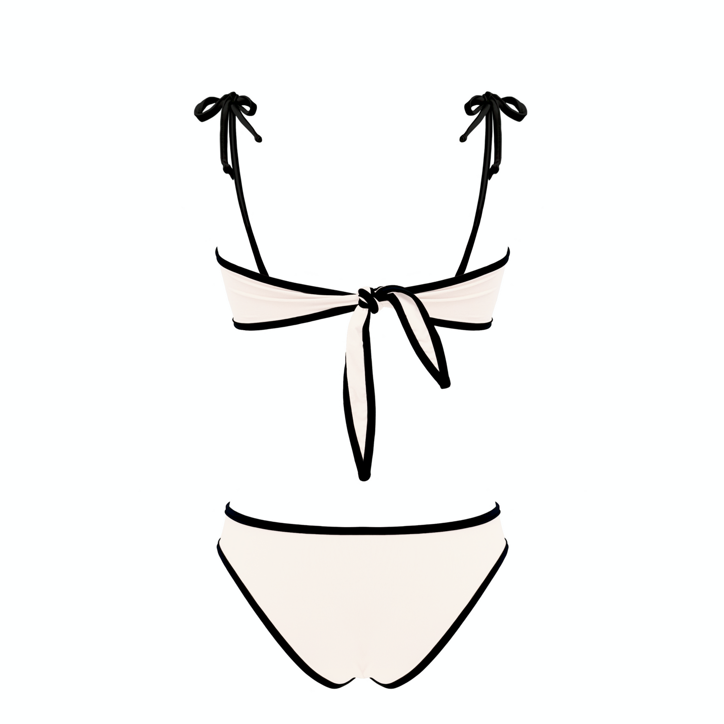 CALLIOPE - bikini a fascia con anelli e bordi a contrasto in Ultra Skin