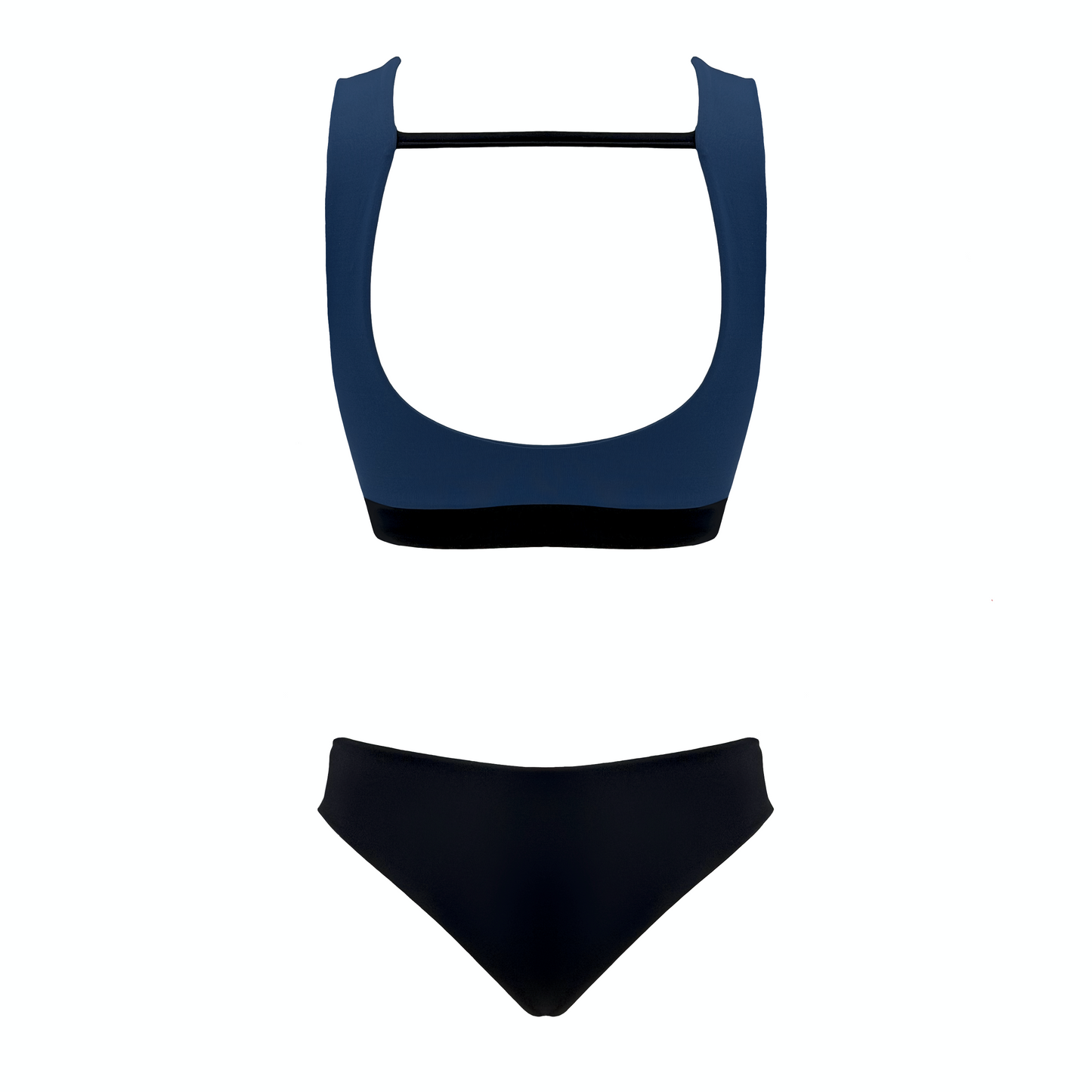 REA - bikini bicolore con top in Ultra Skin