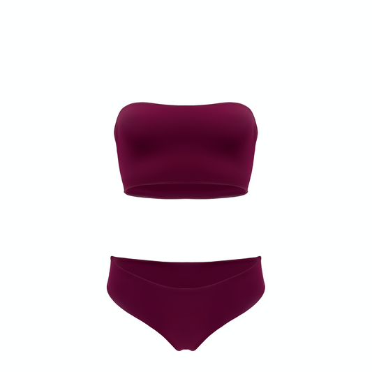 GIOVE- bikini con top a fascia in Ultra Skin