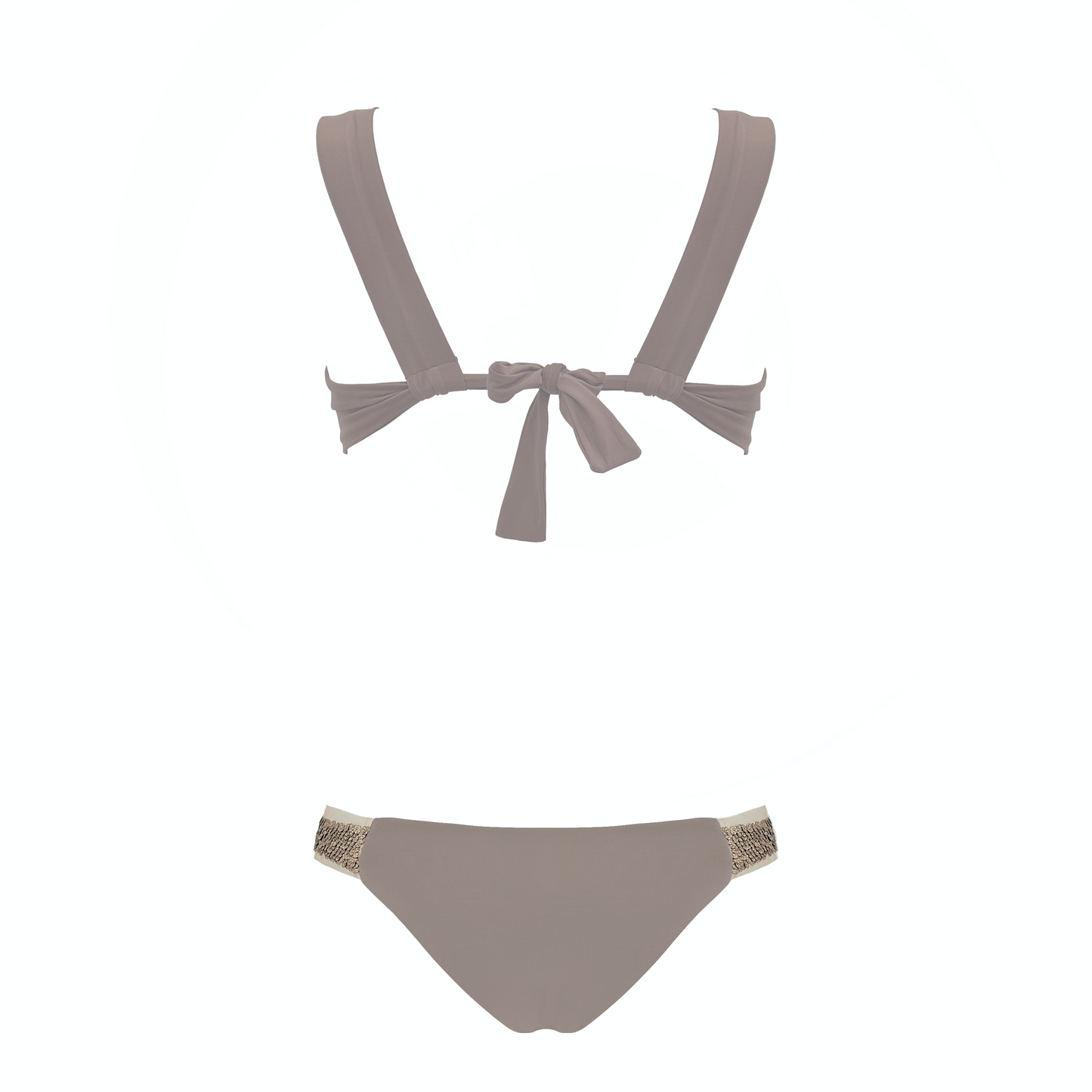 HORUS- bikini con dettagli in tulle e micro-pailettes in Ultra Skin