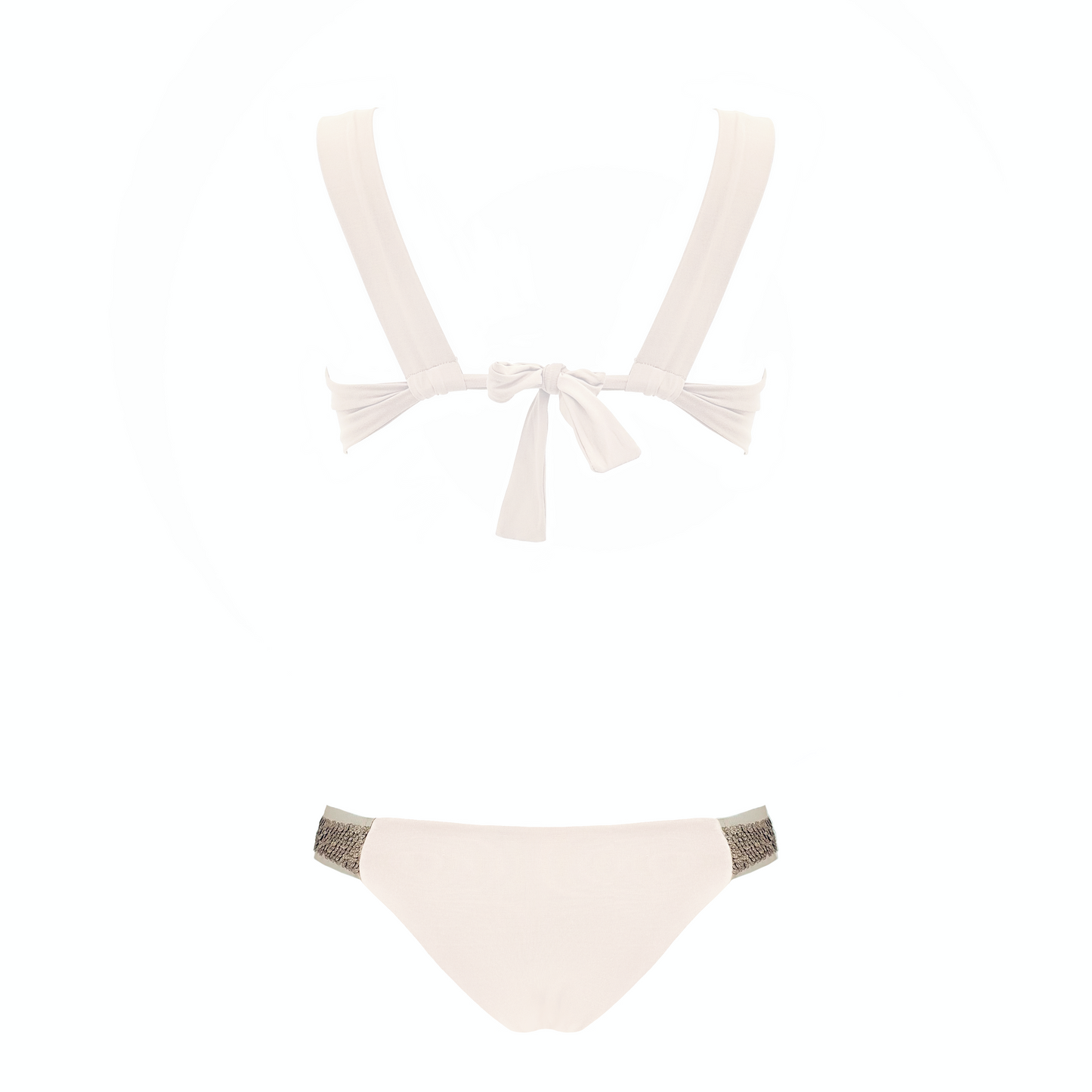 HORUS- bikini con dettagli in tulle e micro-pailettes in Ultra Skin