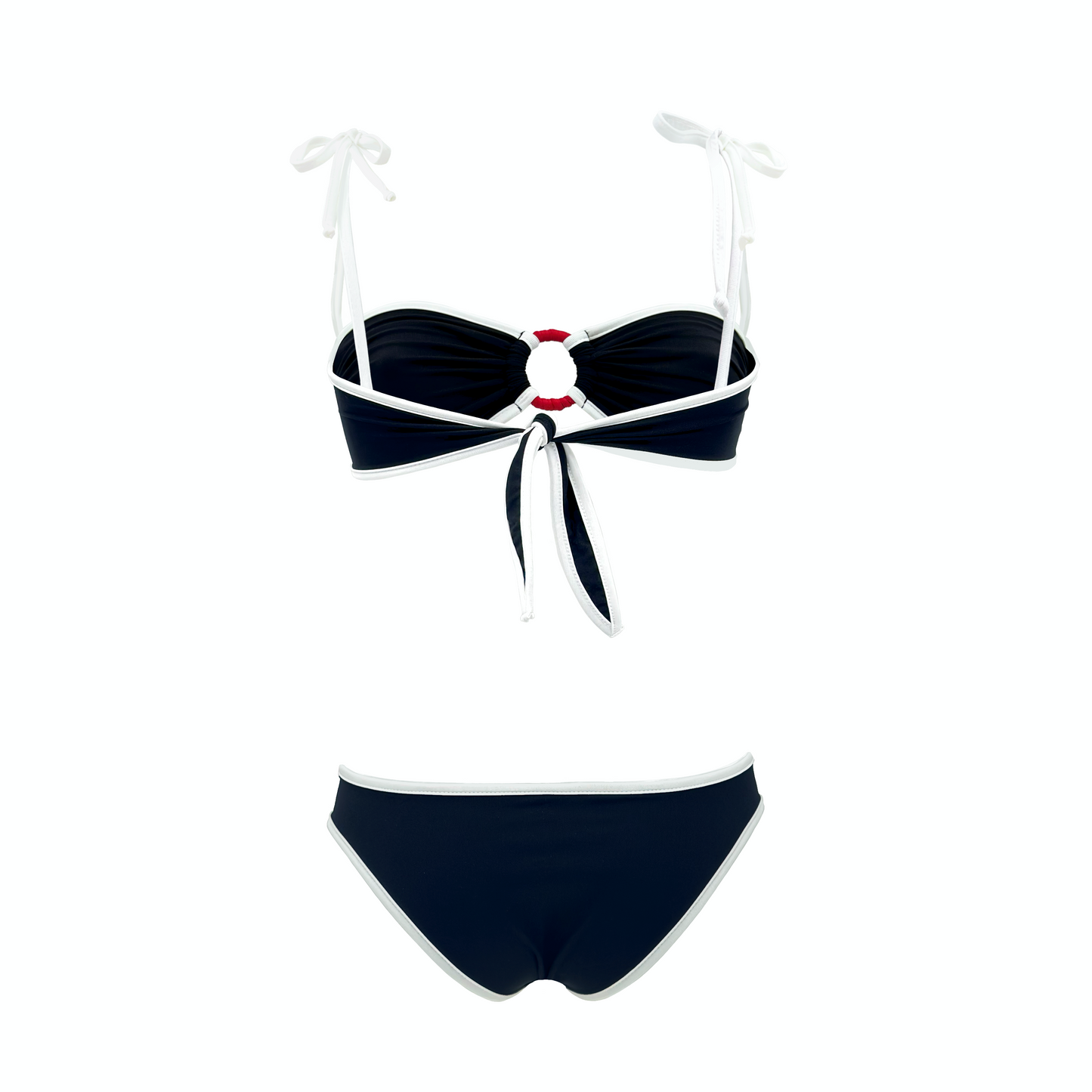 CALLIOPE - bikini a fascia con anelli e bordi a contrasto in Ultra Skin