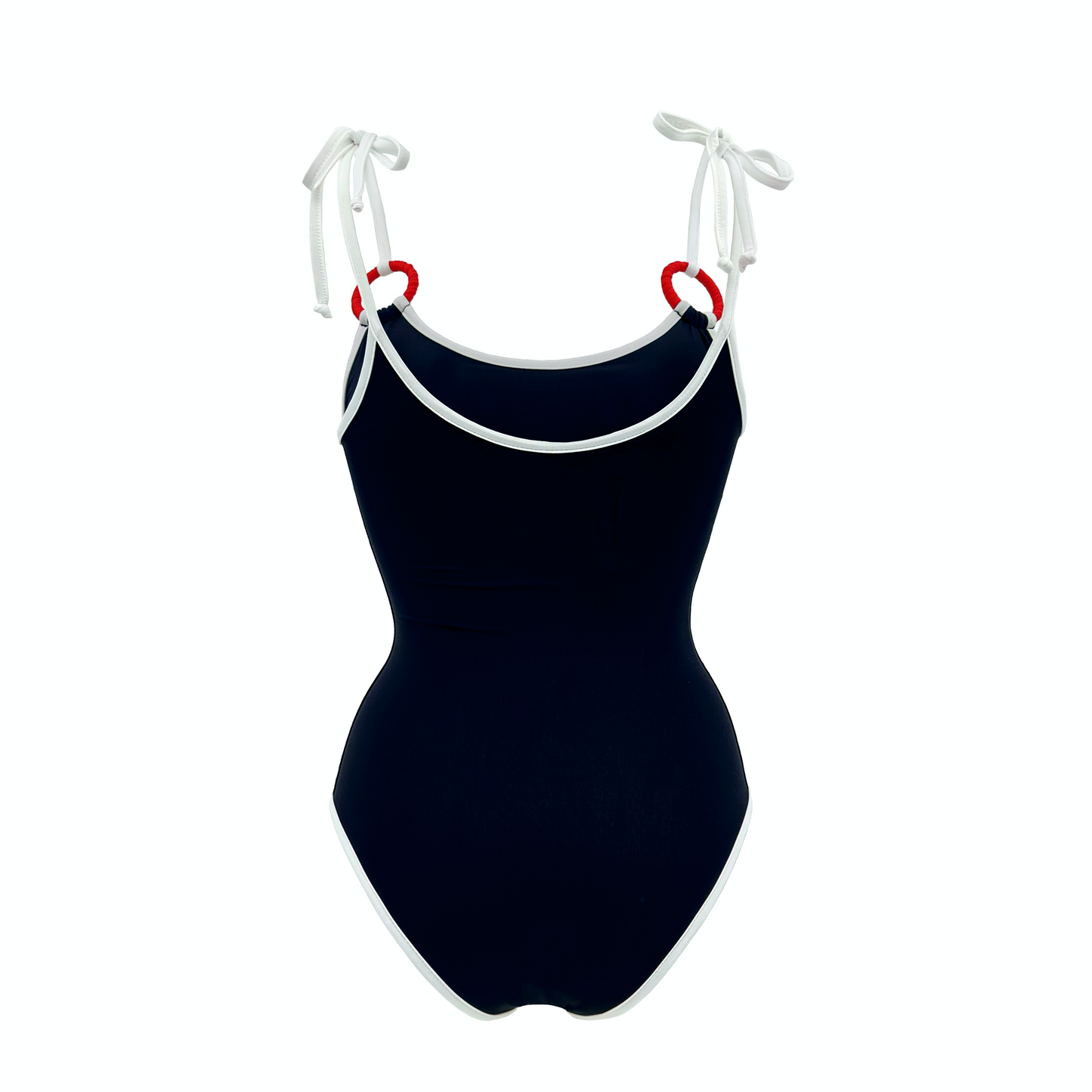 MARTE – costume intero con spalline regolabili, anelli e bordi a contrasto in Ultra Skin