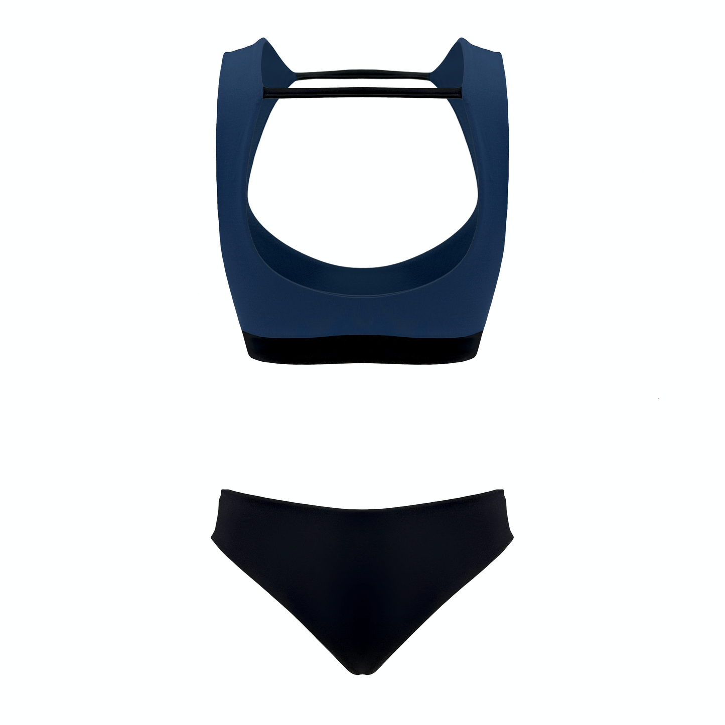 REA - bikini bicolore con top in Ultra Skin